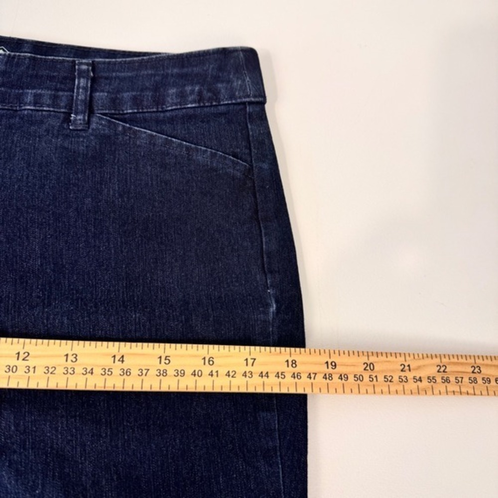 St. John's Bay Capri Jeans Women 10P Dark Wash Denim‎ Stretch Blue - Picture 4 of 12